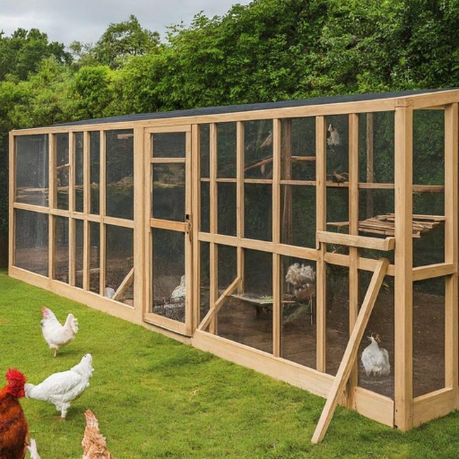 Wire Mesh Chicken Run Roof