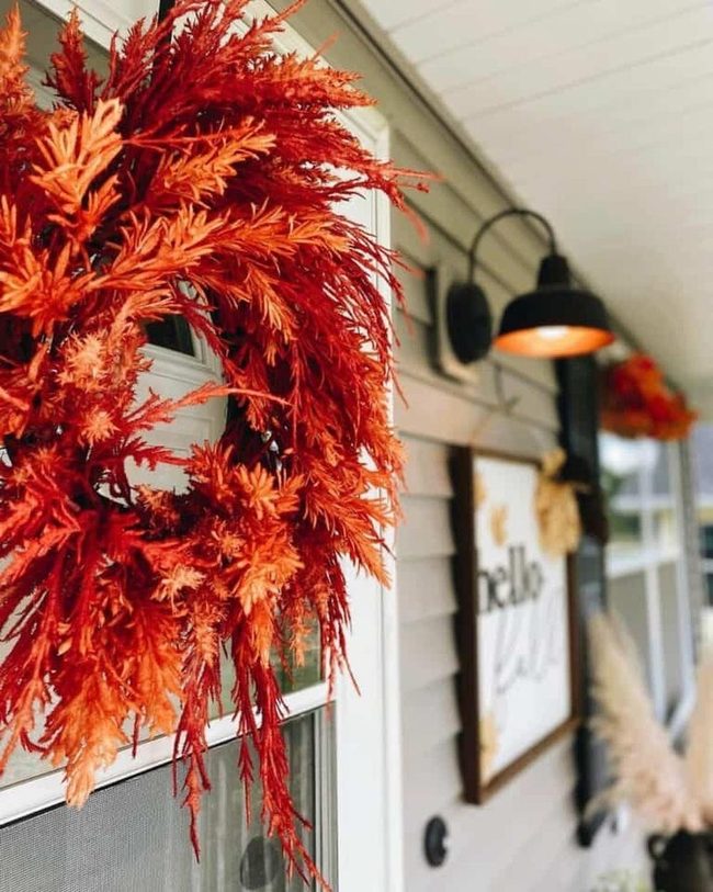 White Door, Autumn Orange Accent