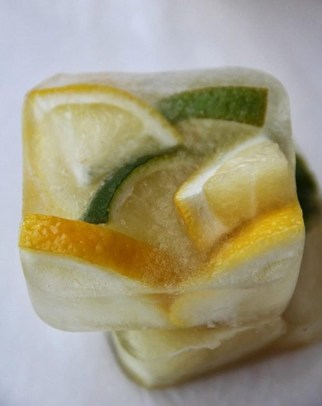 Frozen Citrus Crystal Cubes