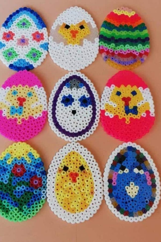 Colorful Beads Transform Into Eggs