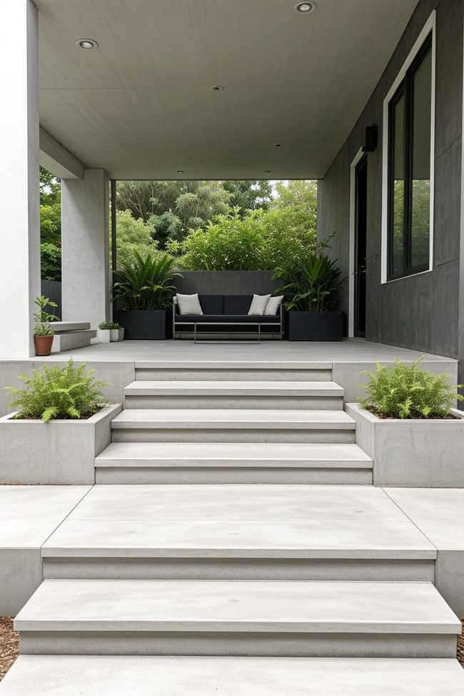 Layered Concrete Platforms Design