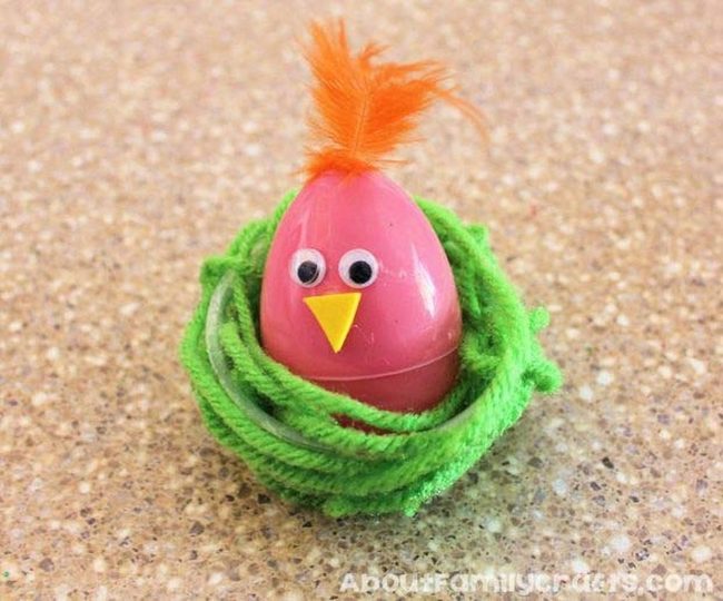 Plastic Eggs Nested Baby Chicks