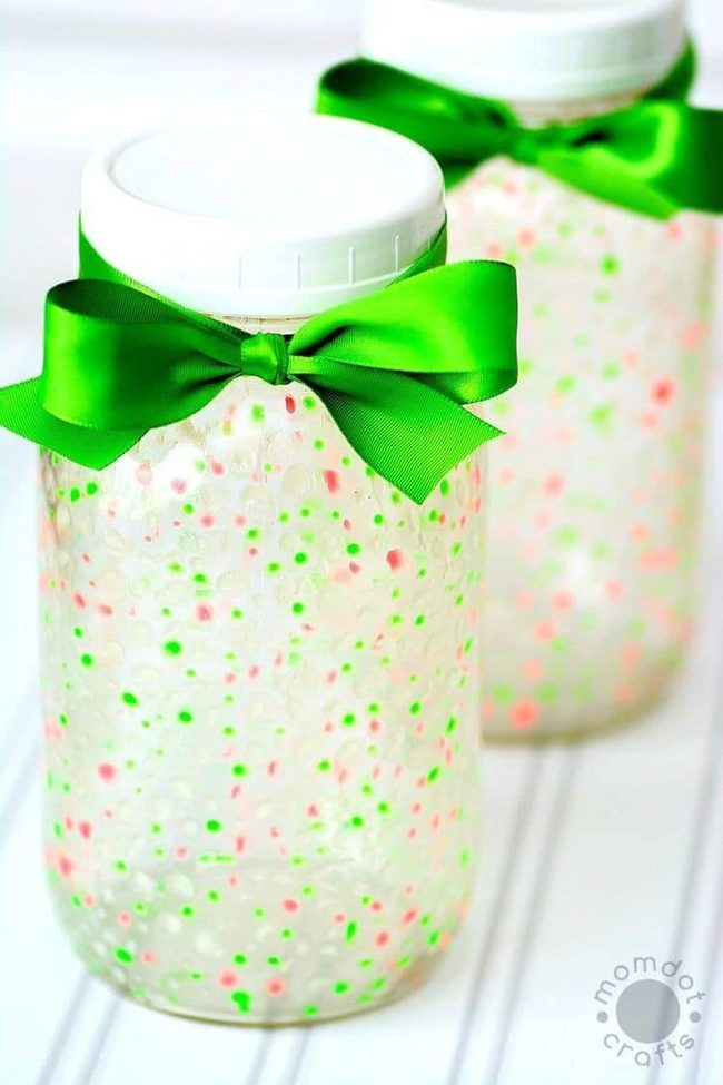 Speckled Pastel Glass Jars