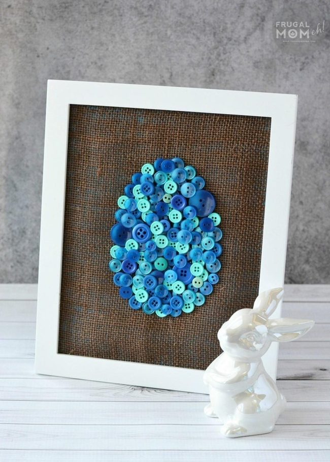 Blue Button Egg Burlar Texture