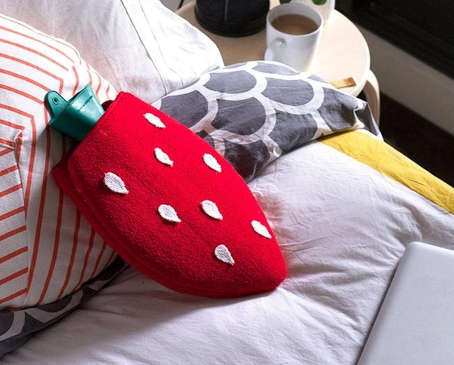 Strawberry Red Water Bottles Bedroom