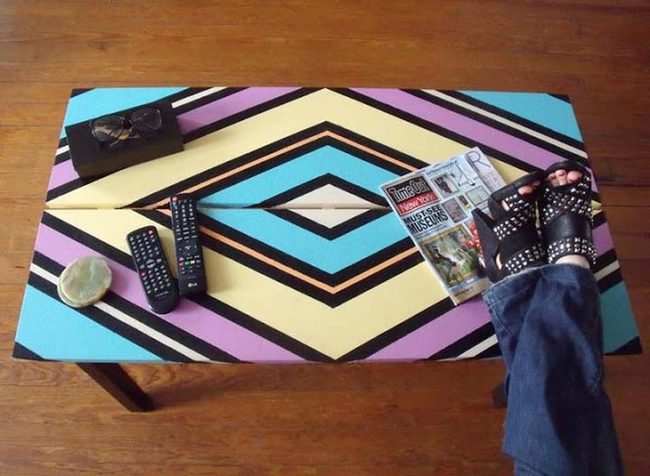 Geometric Color Pop Table