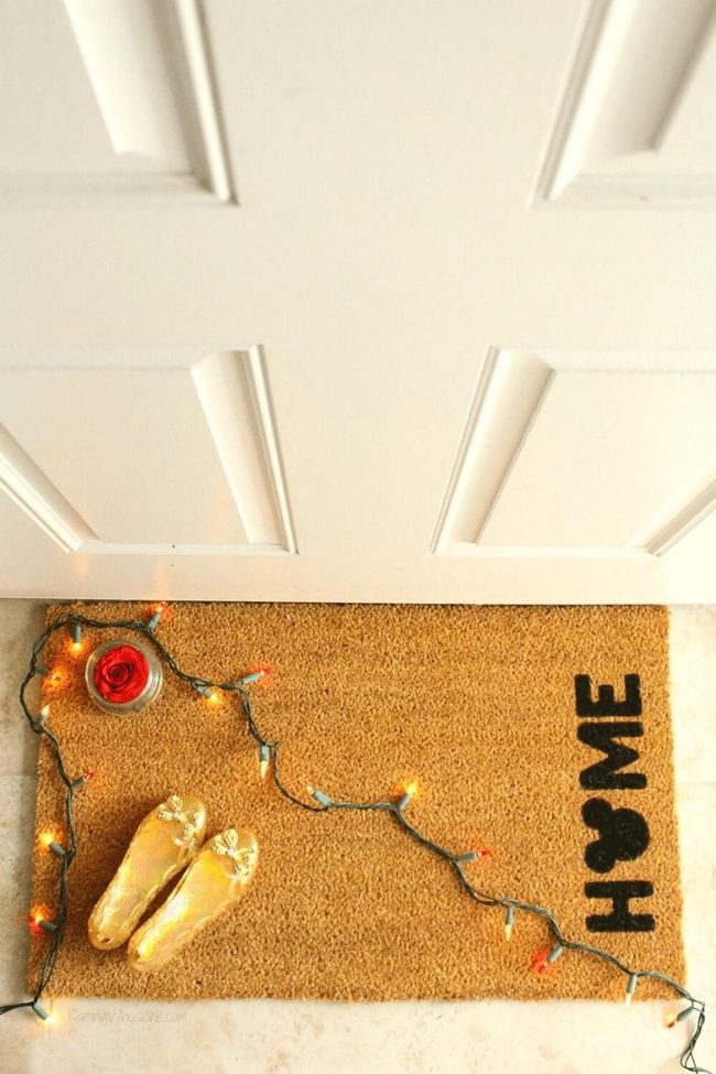 Mickey Black And White Doormat