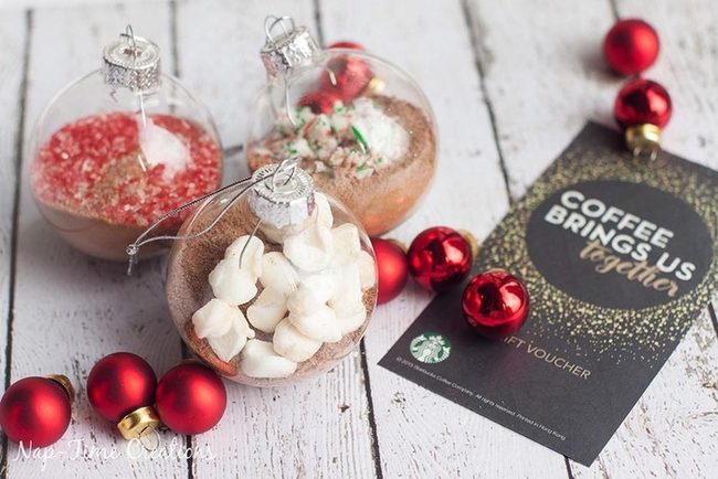 Marshmallow Filled Glass Baubles