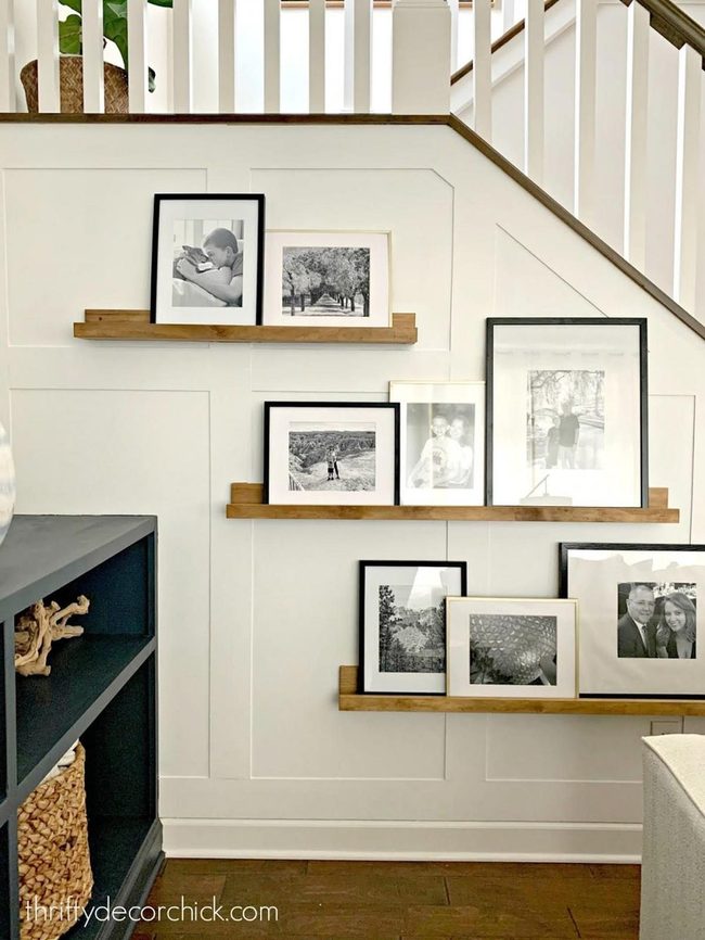 Warm Wood Photo Ledges