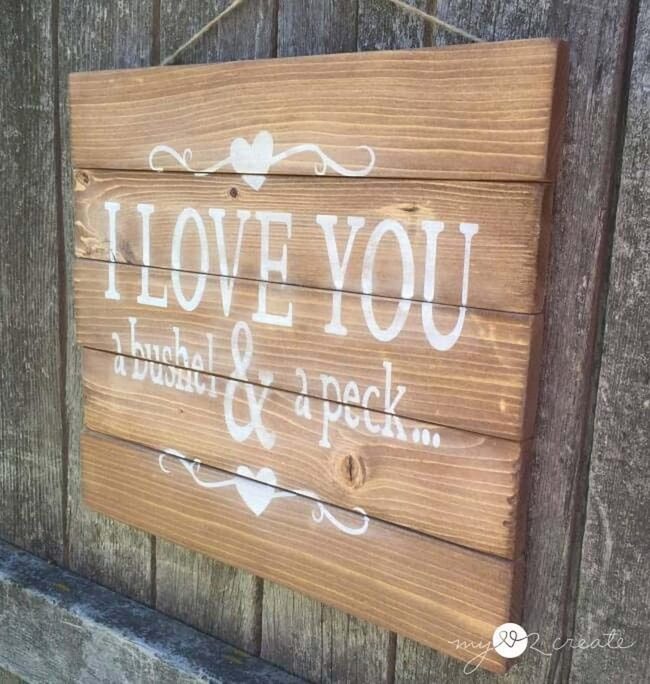 Reclaimed Wood Words Home