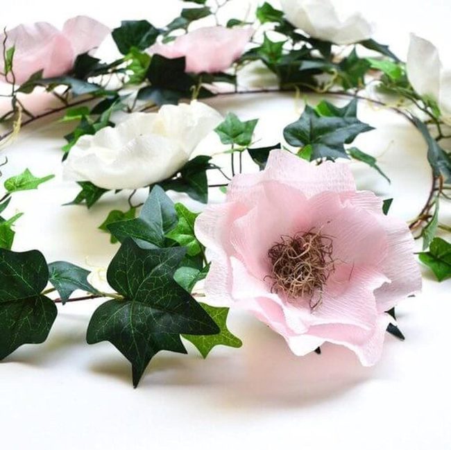 Lime Green Flower Garland Statement