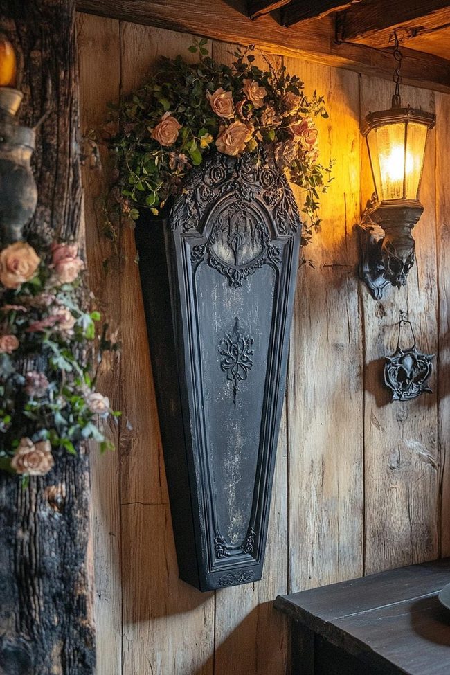 Black Plywood Coffin Box