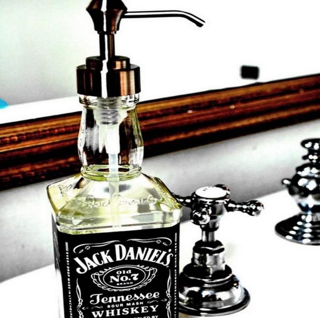 Amber Glass Whiskey Bottle Dispensers