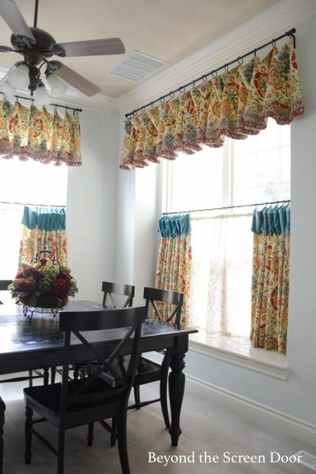 Beaded Fabric Rings Transform Windows