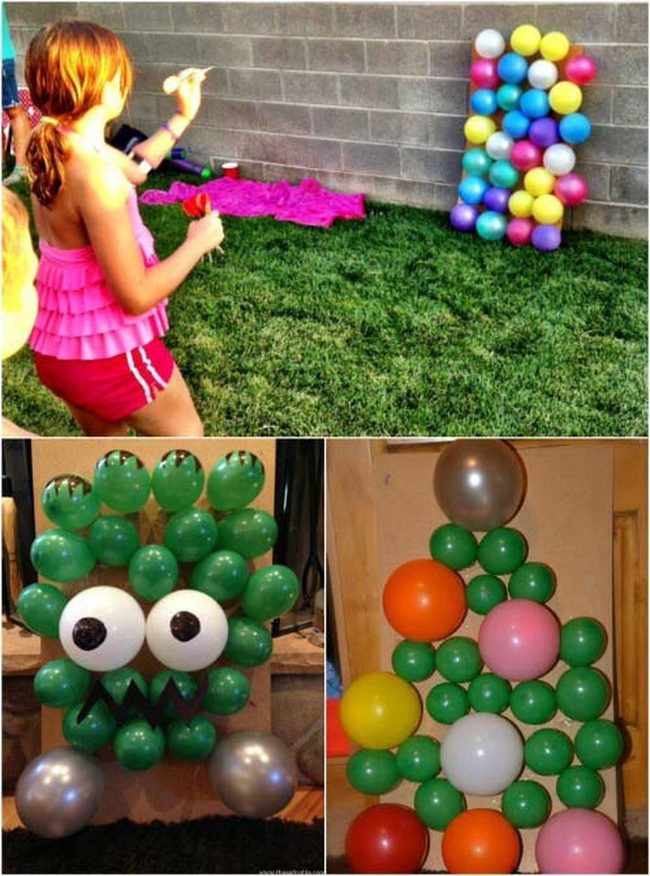 Colorful Balloons Dart Target