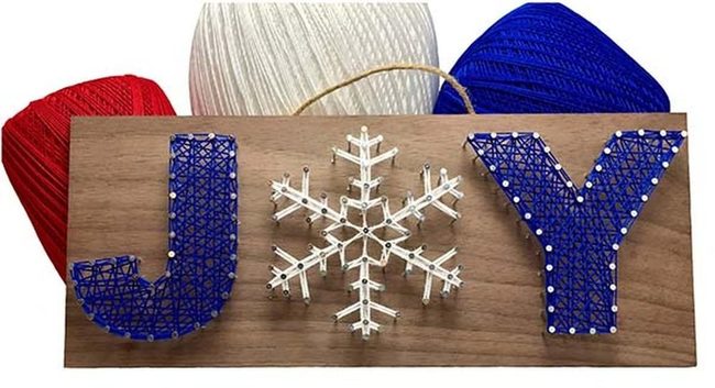 Handmade Christmas Symbol String Art