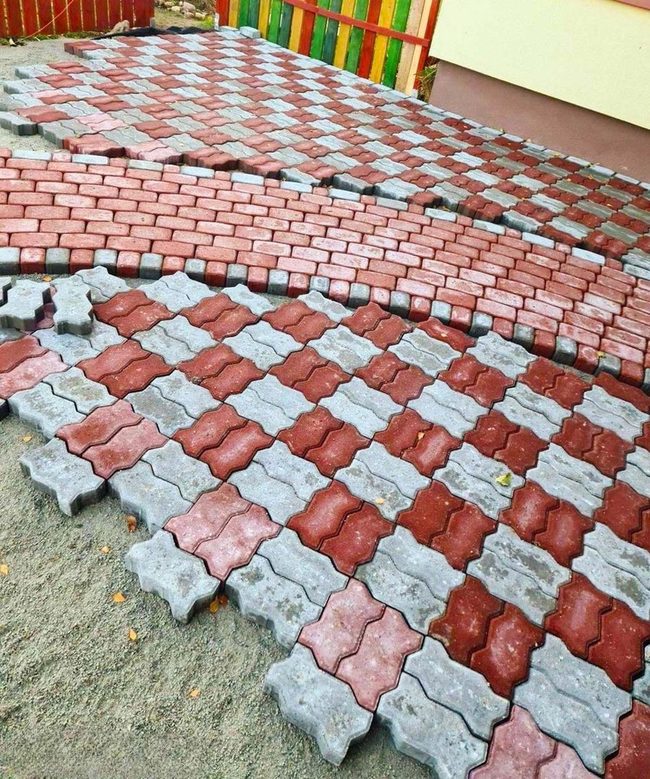 Herringbone Brick Driveway Statement