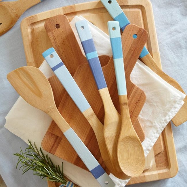 Painted Wood Kitchen Tools