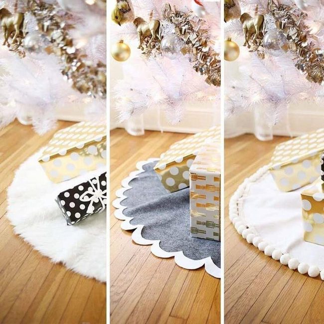 Fabric Tree Skirt No Sewing