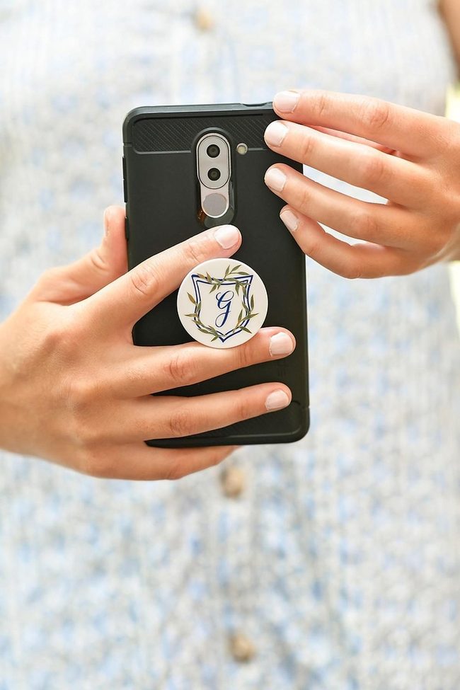 Green Leaf Phone Grip