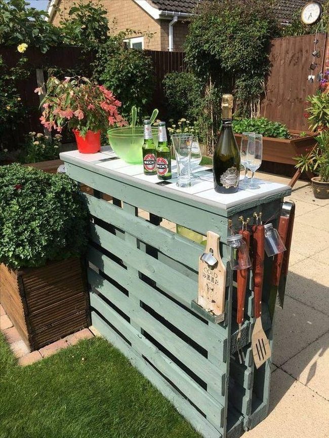 Weathered Wood Outdoor Bar