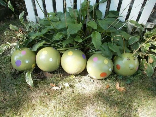 Bright Green Ladybugs Smile
