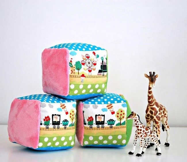 Colorful Train Blocks For Tiny Hands