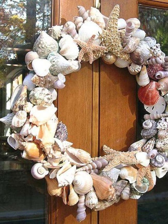 Shells And Driftwood Coastal Wreath