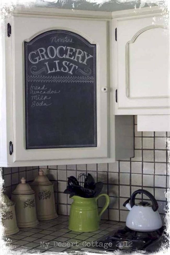 Black Paint Cabinet Grocery Hub