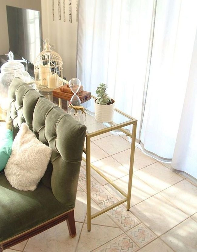 Green Velvet Statement Sofa