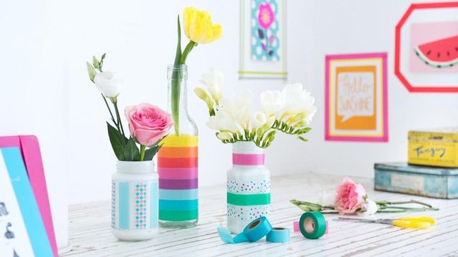 Pink Orange Florals Creative Workspace