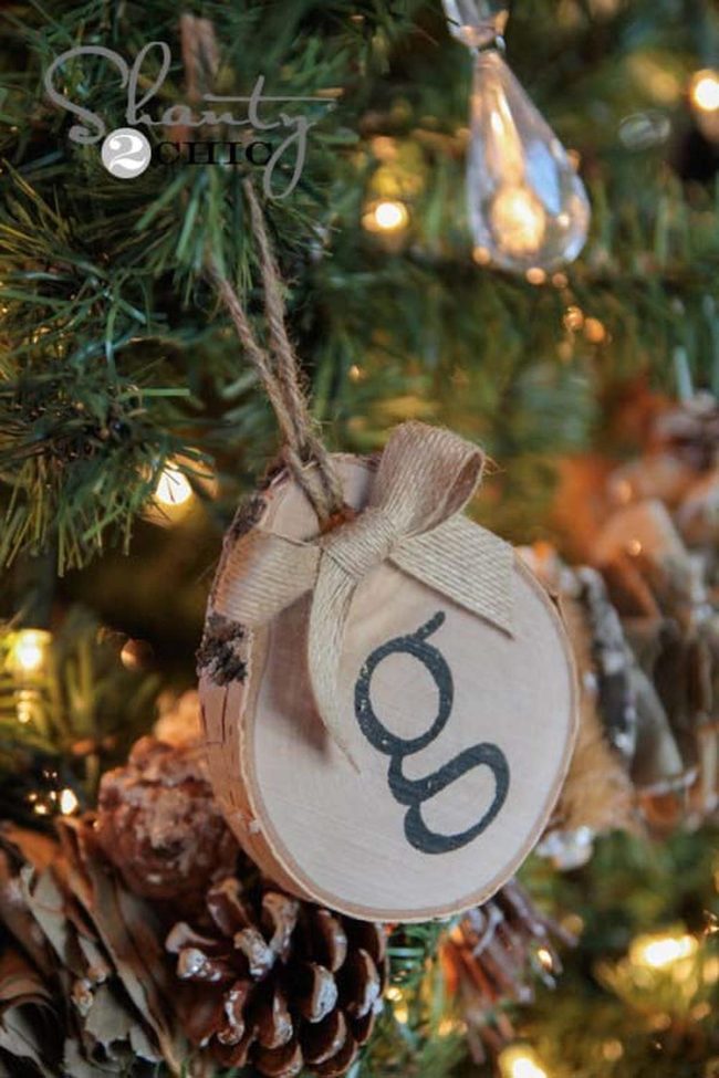 Personalized Birch Wood Ornaments