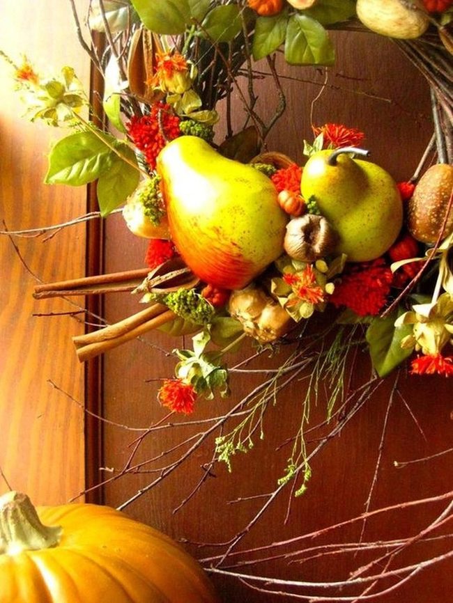 Autumn Harvest Wreath, Cinnamon Spiced