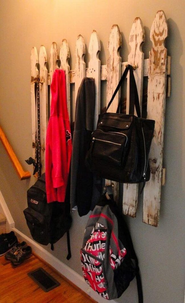 Peeling Paint Wooden Wall Hooks