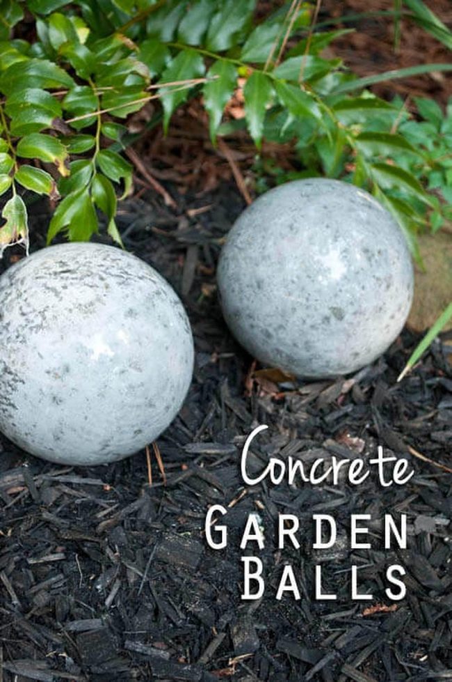 Concrete Spheres Diy Garden