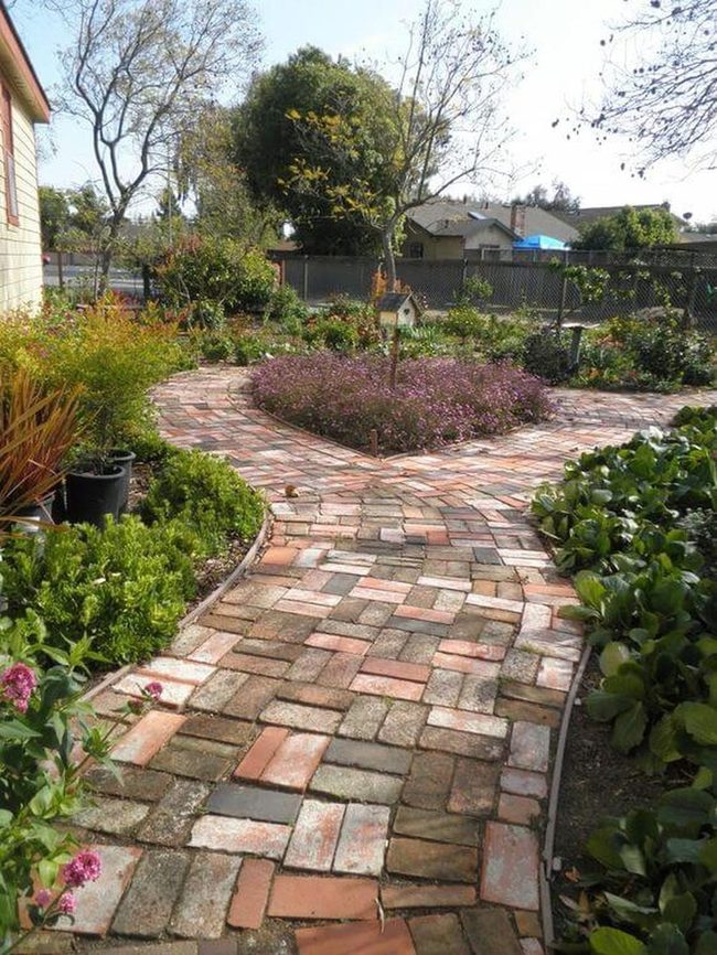 Red Brick Garden Pathways