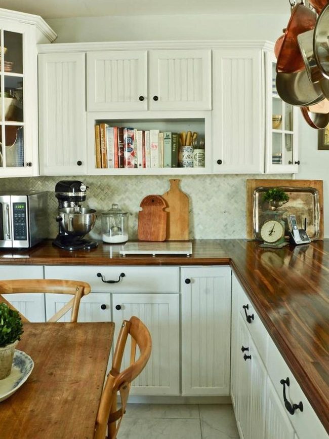 Copper Pots Warm Kitchen