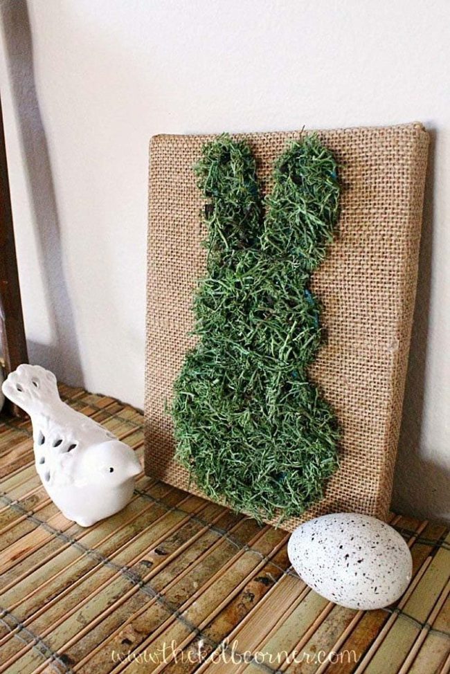 Moss Green Bunny Texture