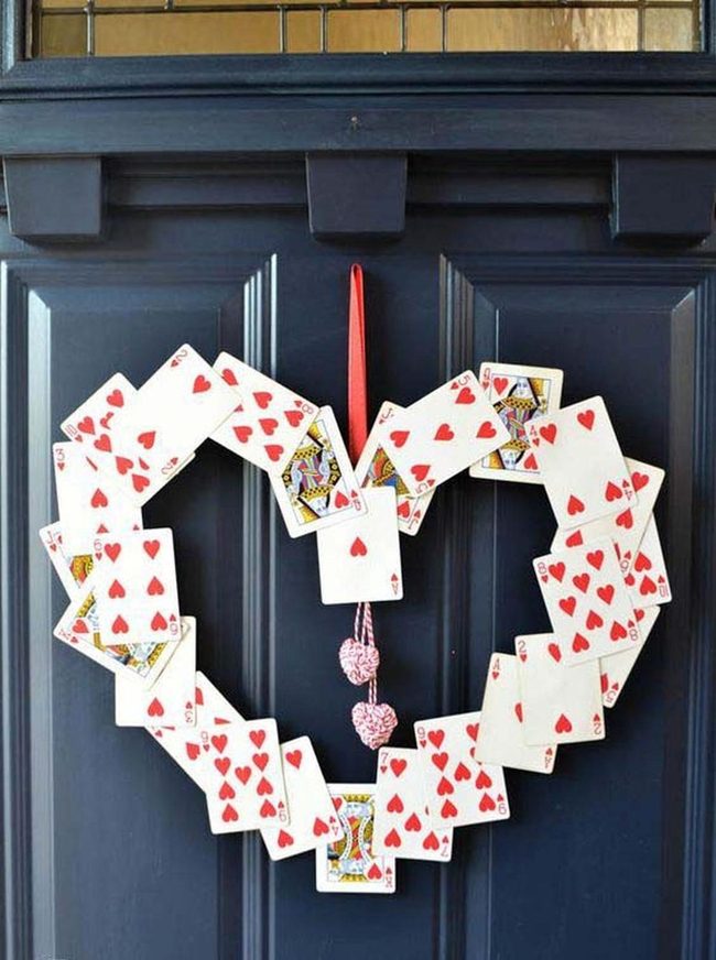 Playing Cards Circle Love Hearts