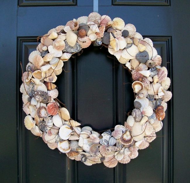 Seashell Wreath Ocean Entrance