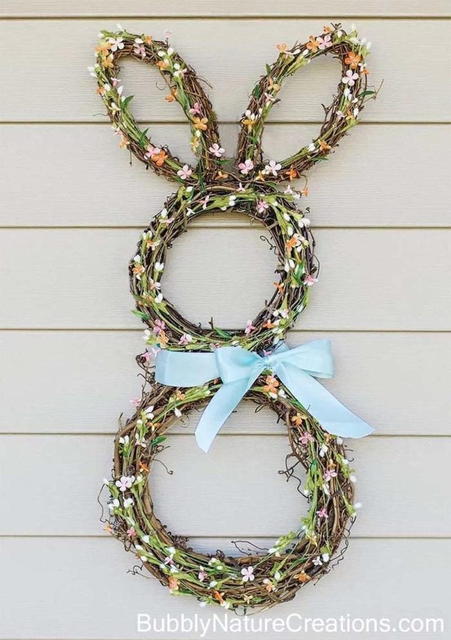 Twisted Vine Bunny Wreath