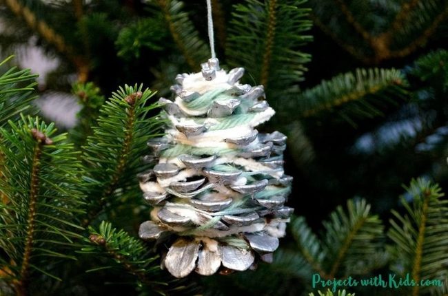 Soft Yarn Wrapped Pinecones