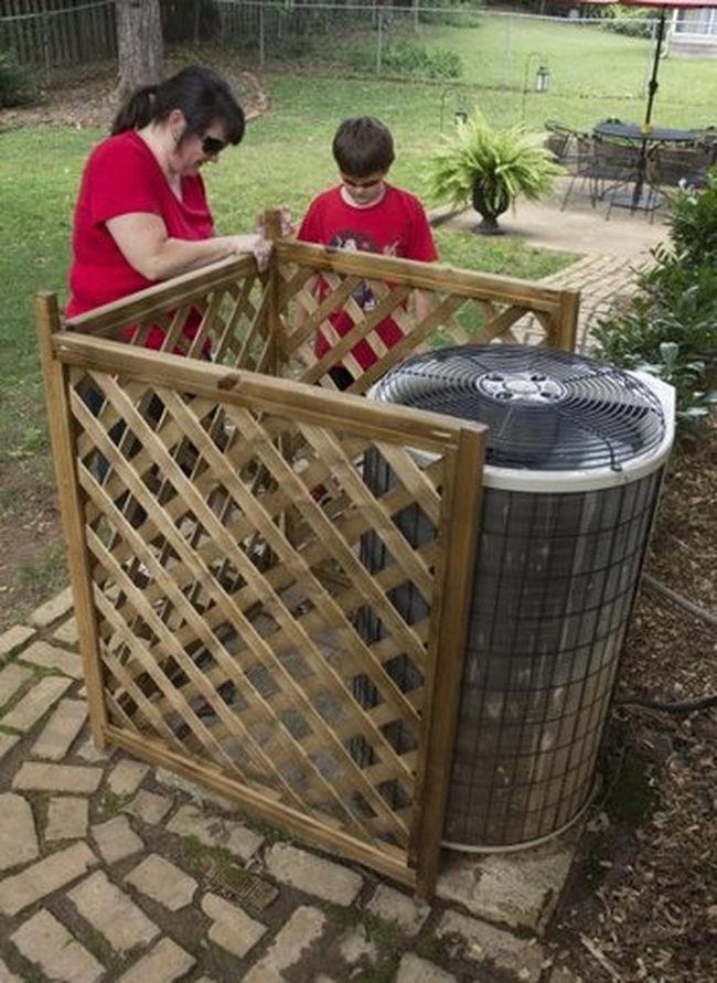 Lattice Screens Hide Ac Units
