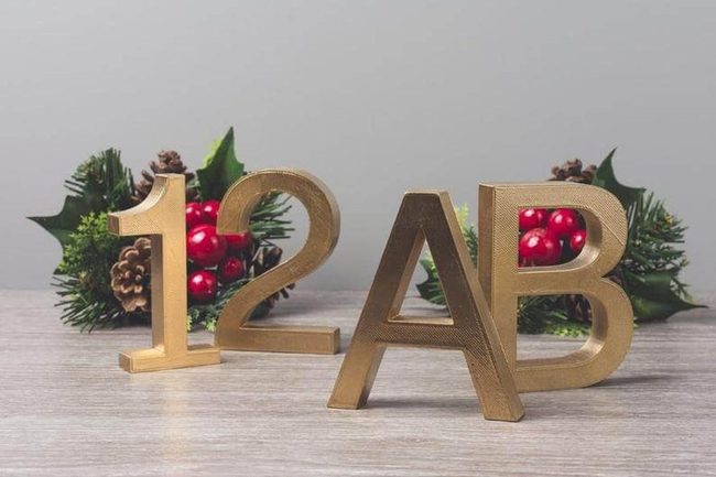 Metallic Letters Transform Any Surface