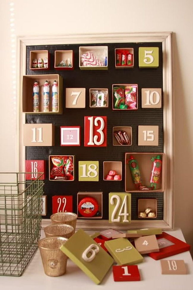 Numbered Sweets On Black Board