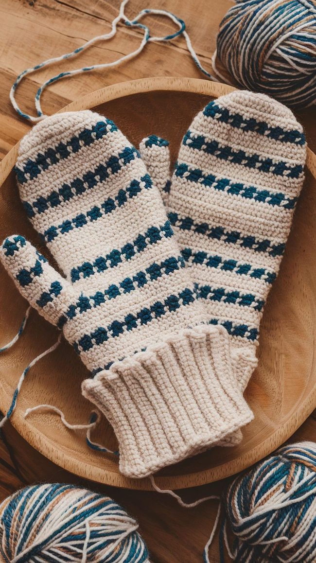 Handmade Wool Fingerless Mittens