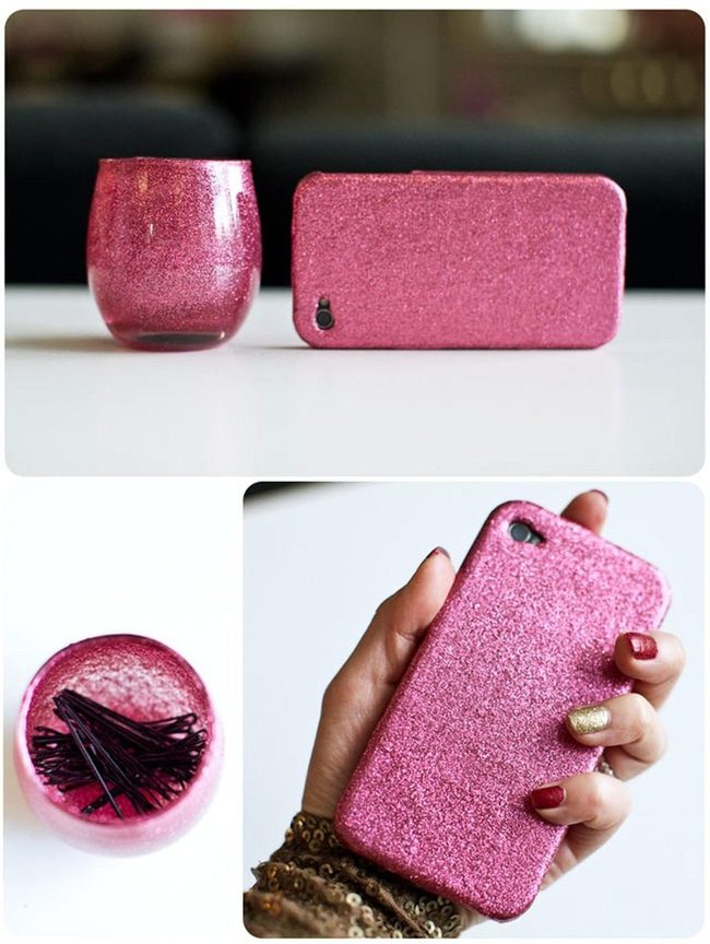 Pink Glitter Phone Case Luxury