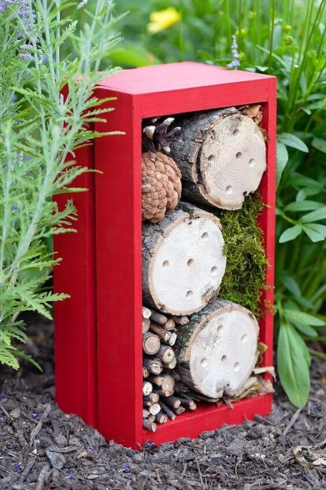 Stacked Wood Insect Home