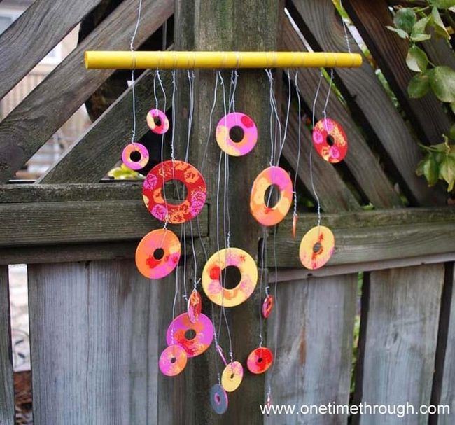 Colorful Metal Washers Dancing Breeze