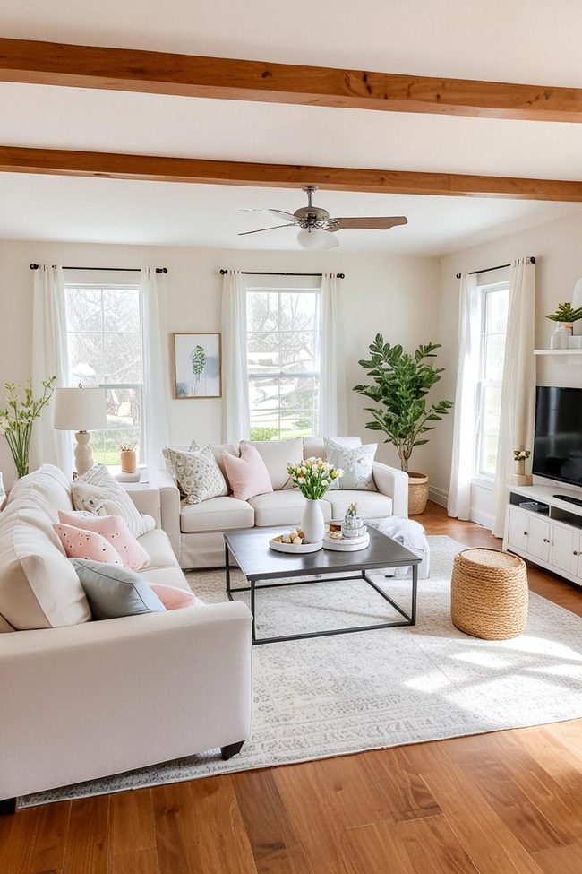 Thrifted Easter Home on A Budget